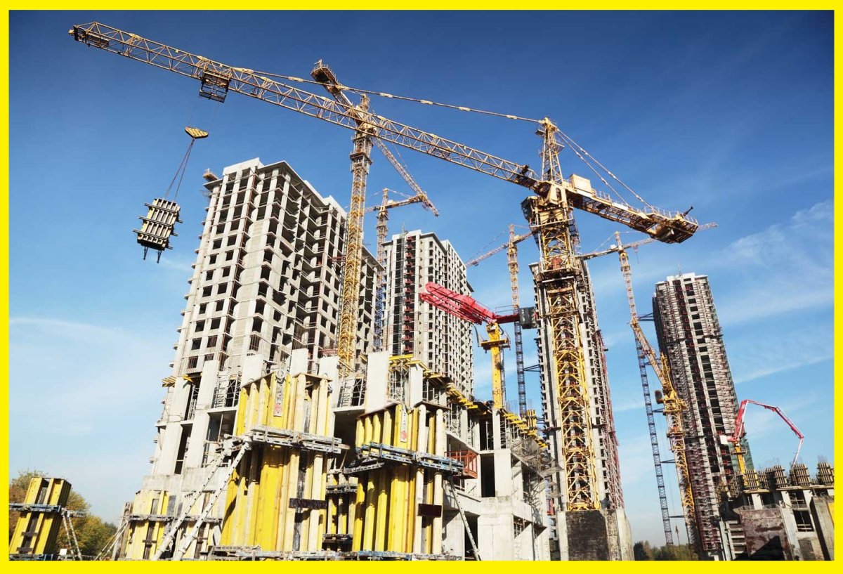 Стройка высотных зданий