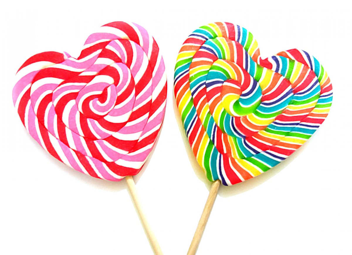 Леденцы Лолли сердце