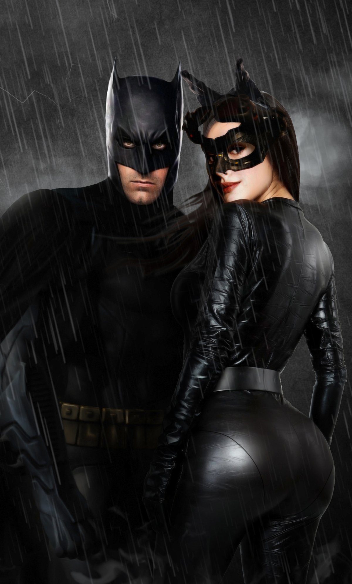 Batman и женщина кошка