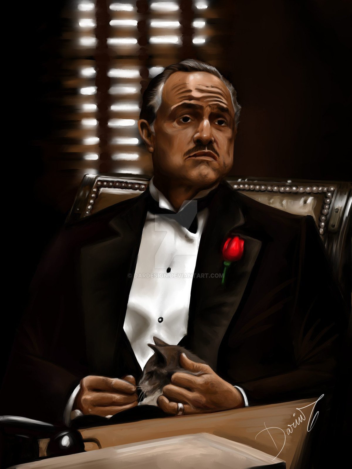 Марлон Брандо крестный отец