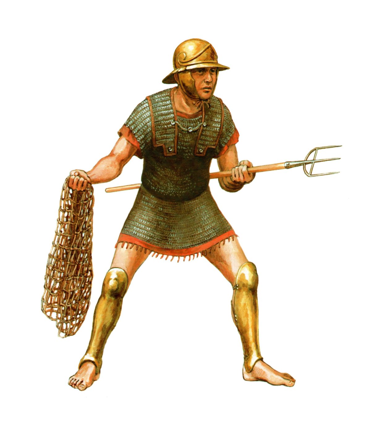 Римский Гладиатор-ретиарий, 1-3 век