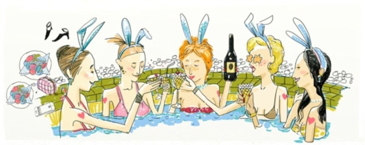 Девичник рисунок прикольный