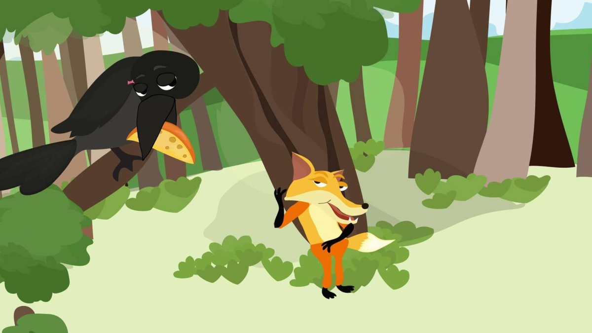 Лис и ворон