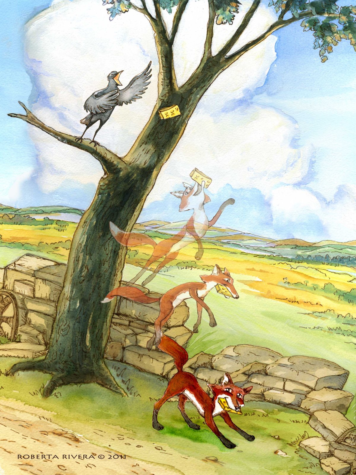 Иллюстрации к басням Лафонтена