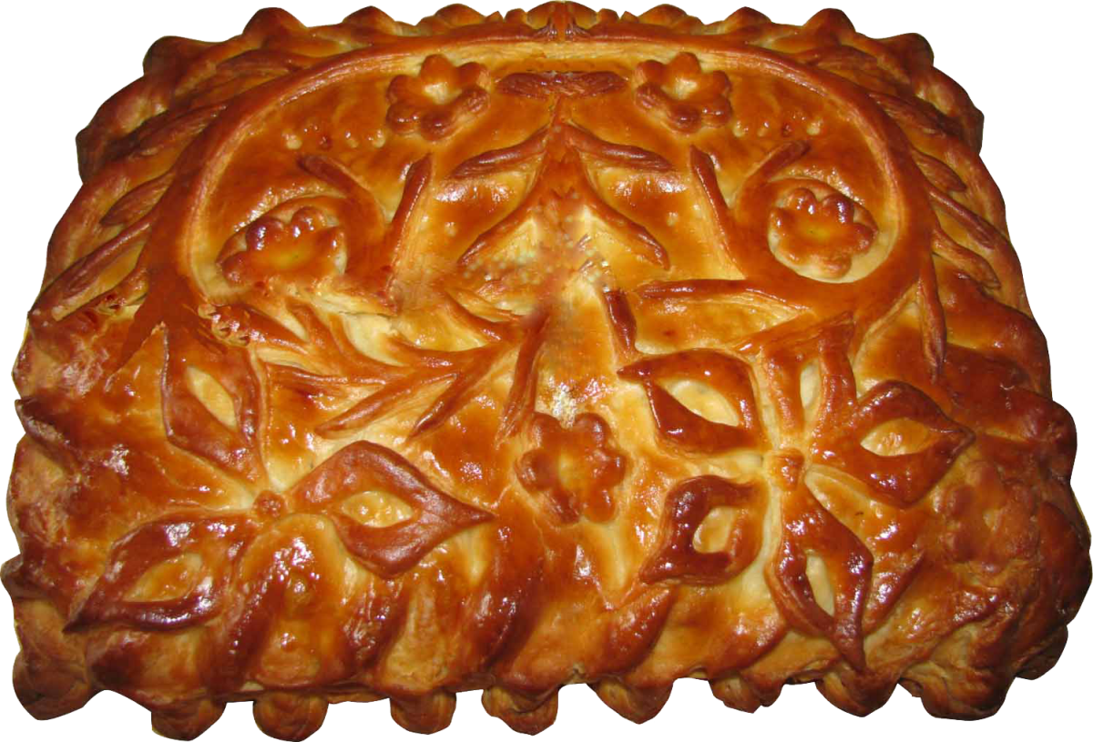 Украшение для кулебяки из теста