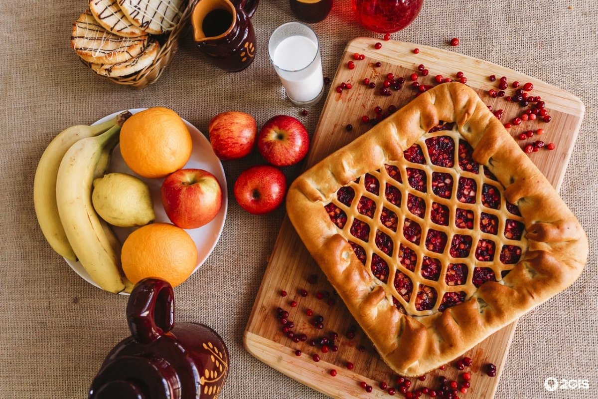 Русский пирог красивый