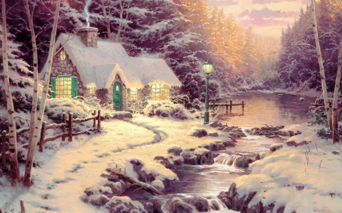 Художник Darrell Bush зима