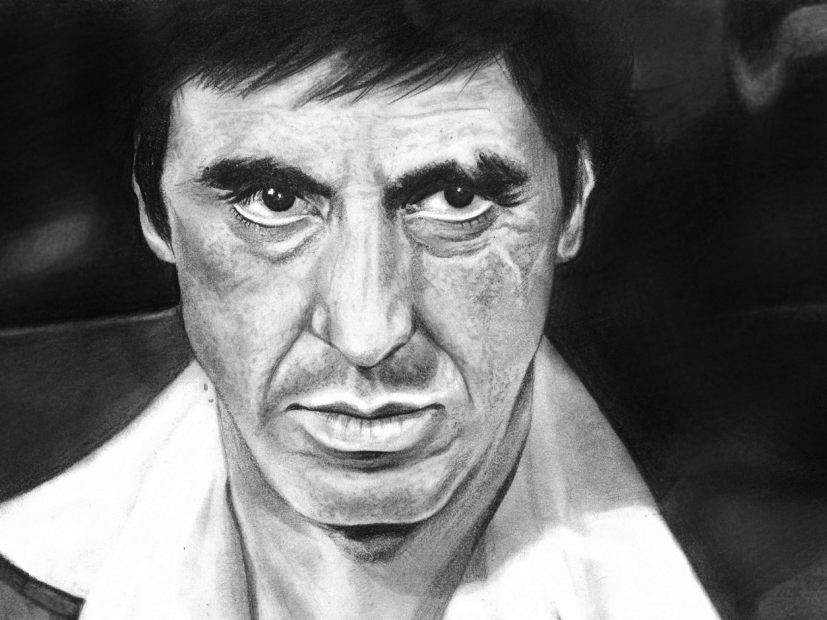 Аль Пачино в фильме лицо со шрамом