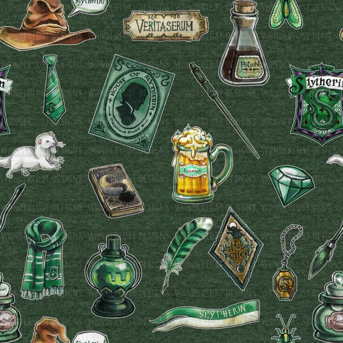 Эстетика Хогвартса Слизерин Драко