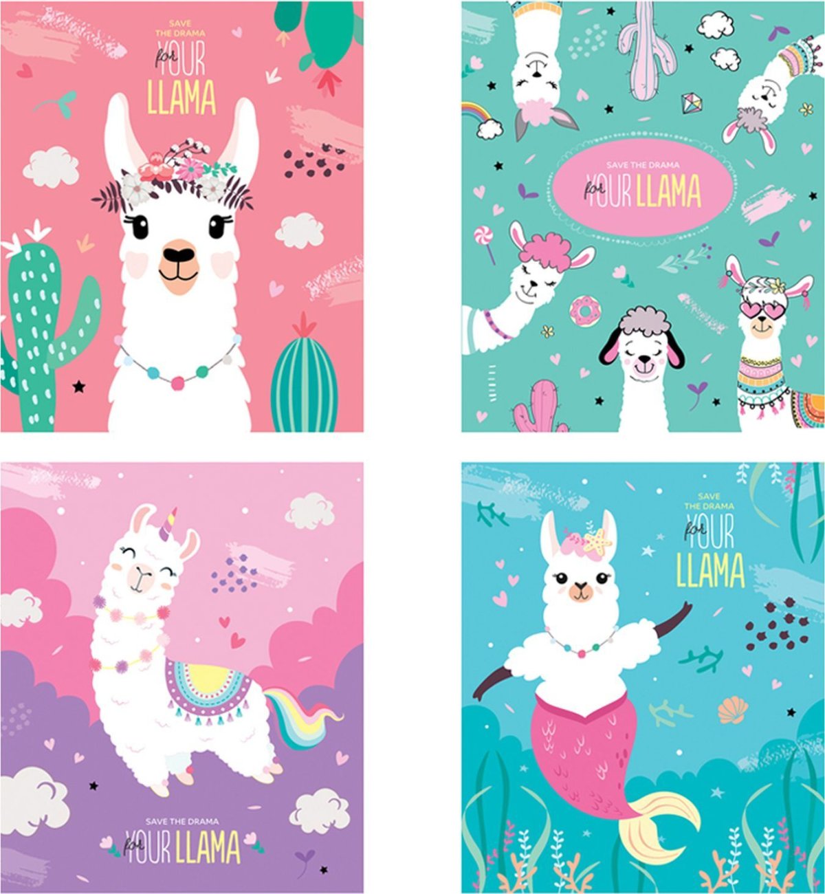 Тетрадь 48л., а5, клетка ARTSPACE "funny Lama"