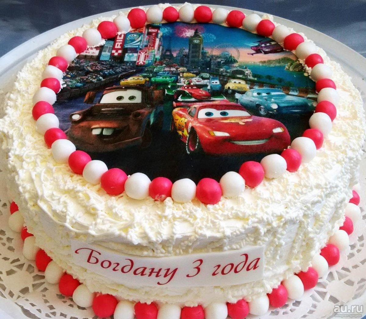 Торт с фотопечатью для мальчика
