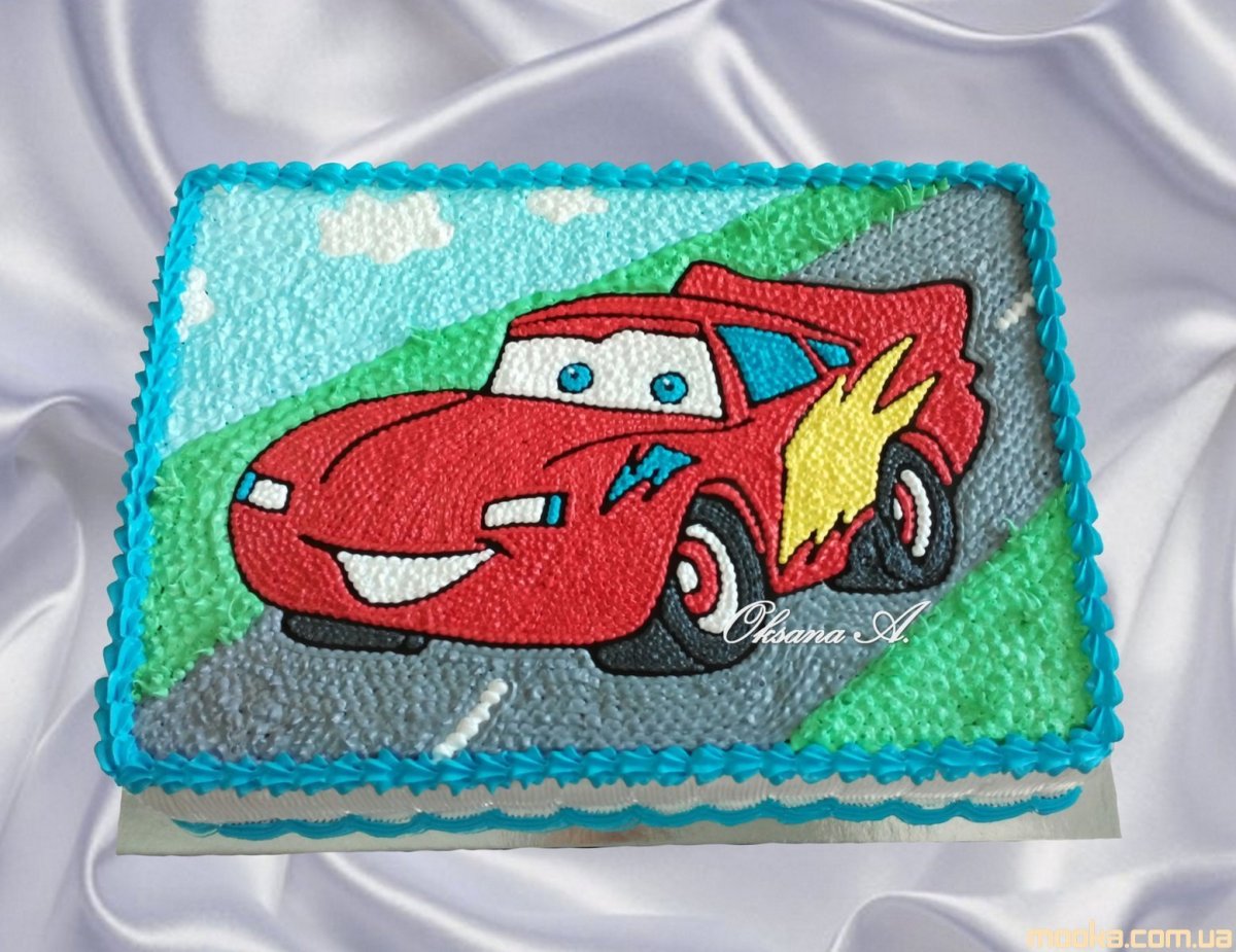 Торт машинка кремовый