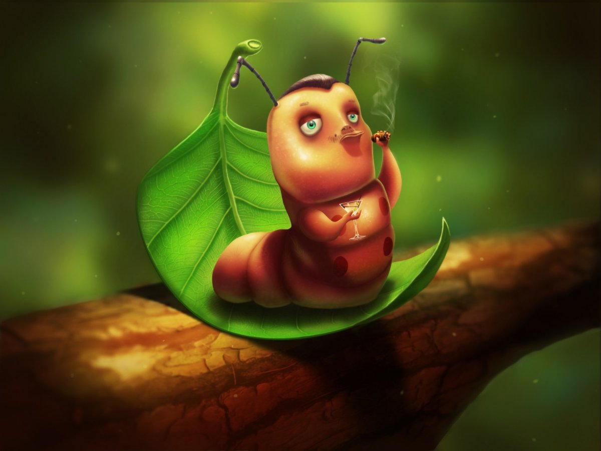 Сказочная гусеница