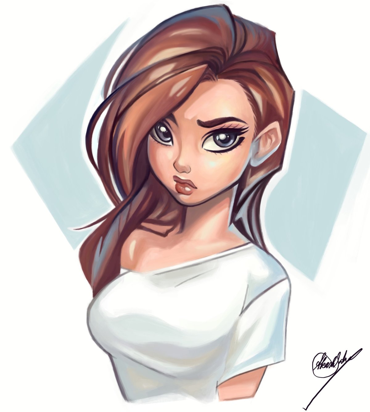 Блондинки в стиле арт