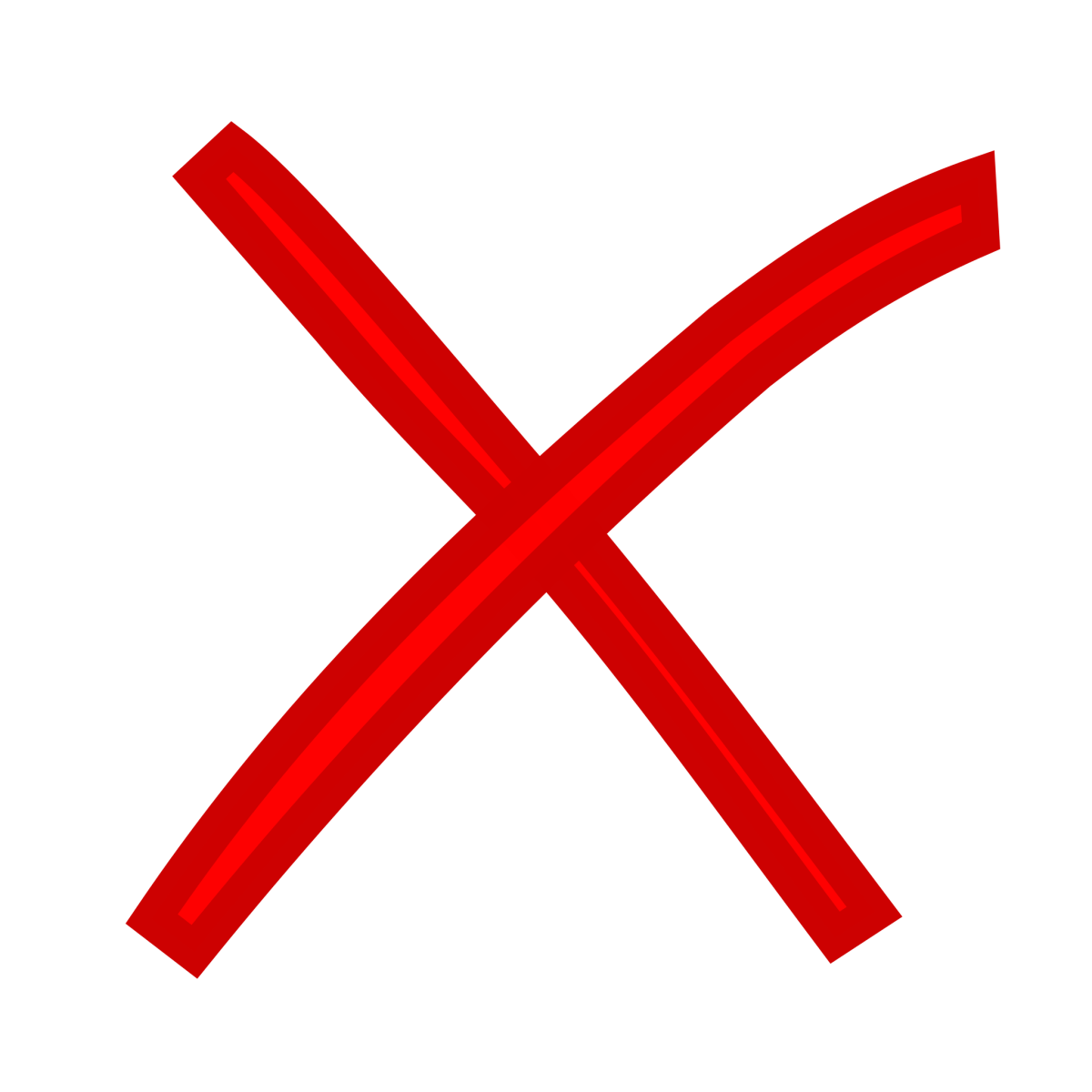 Крестик мультяшный