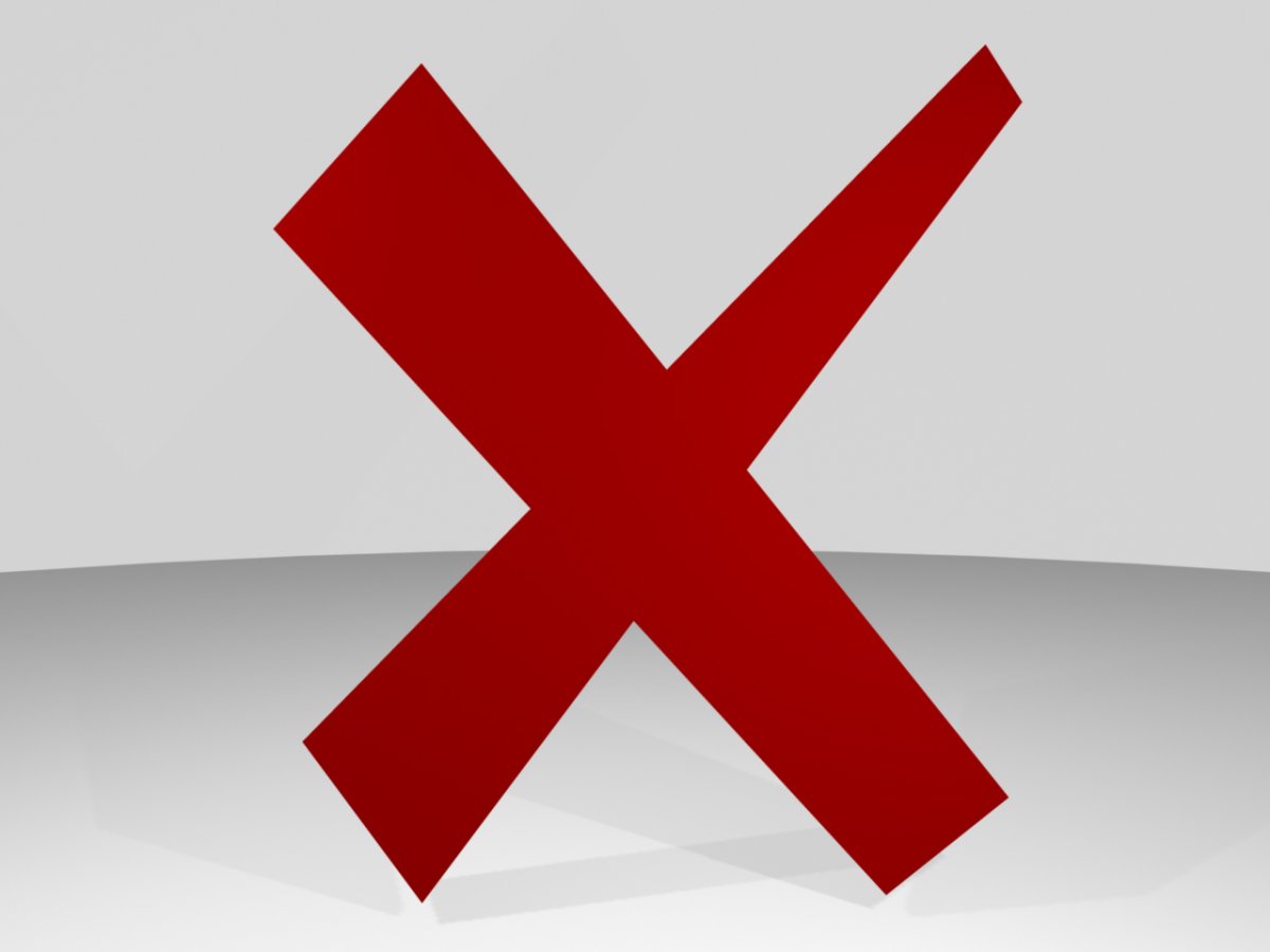 Красный крестик