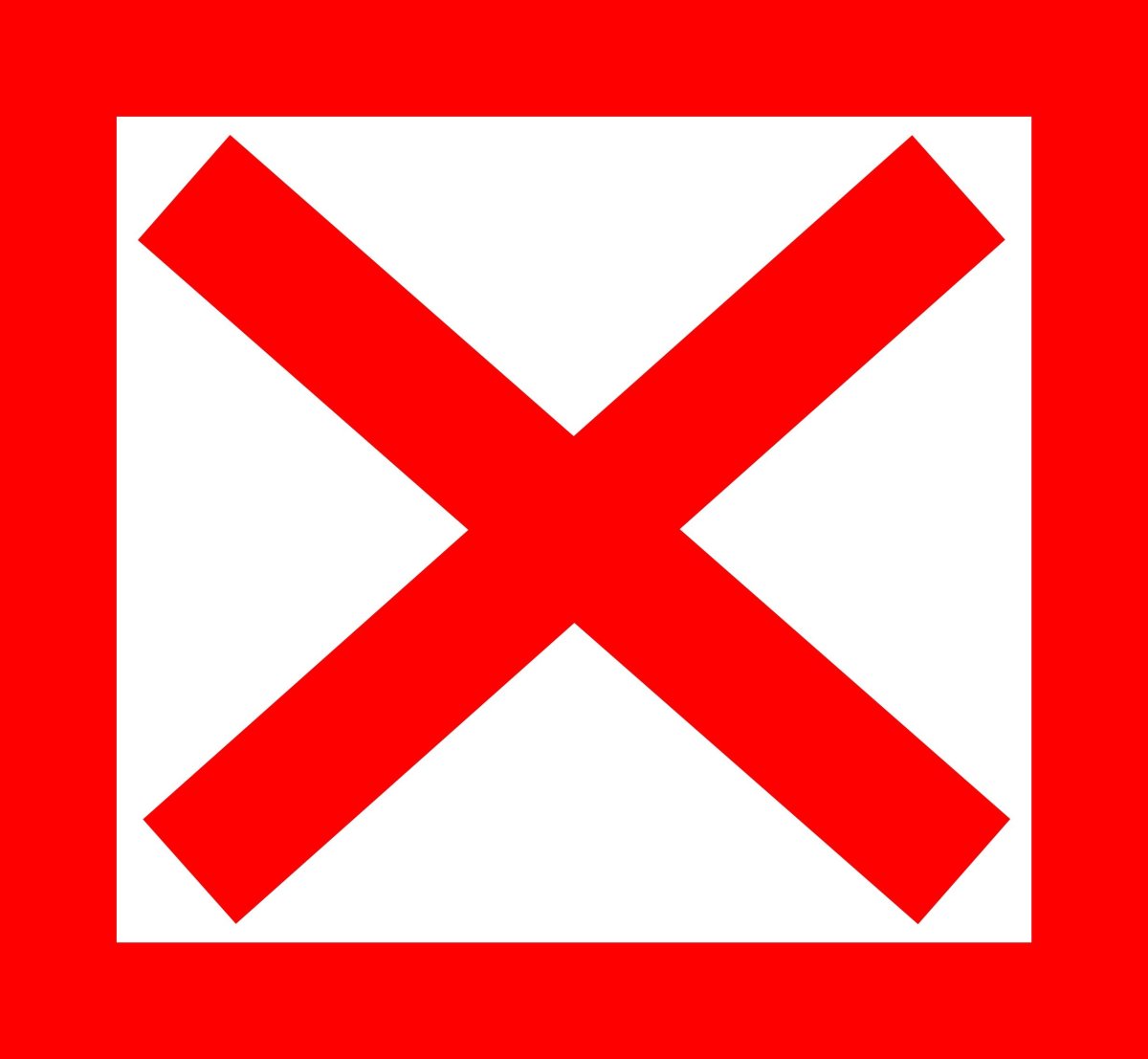 Красный крестик