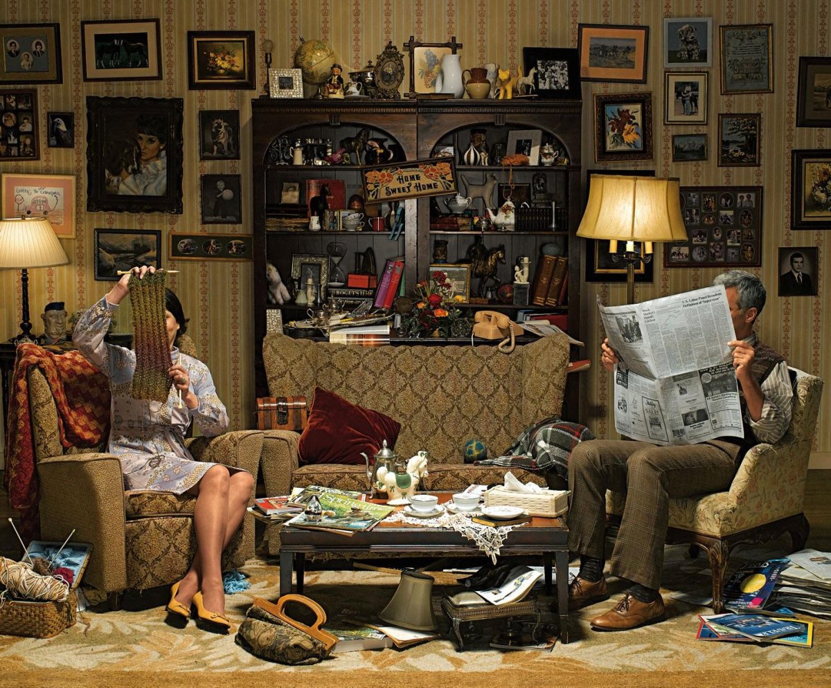 Творческий беспорядок в комнате