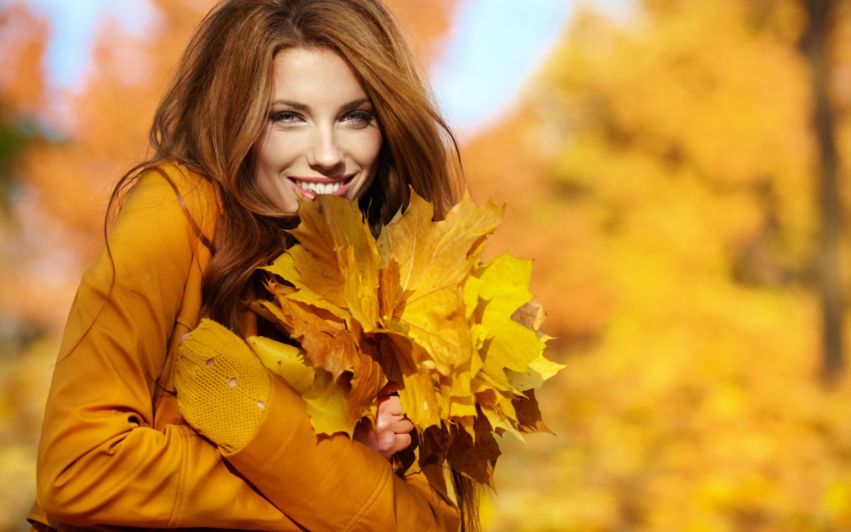 Девушка осень