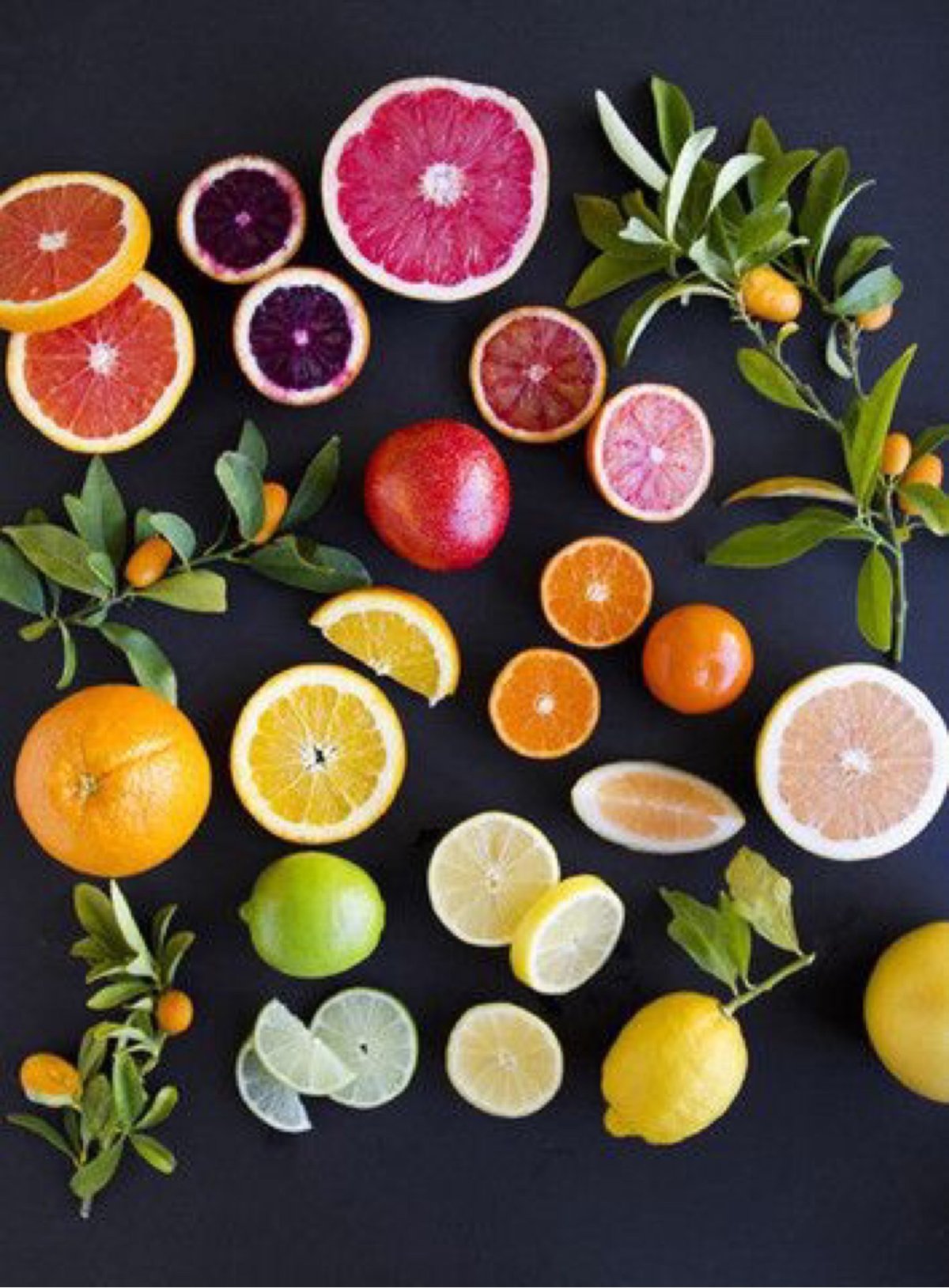 Фрукты вид сверху