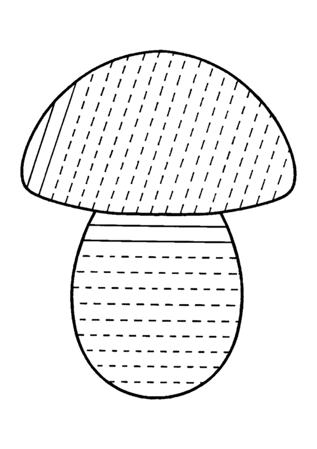 Грибы задания для дошкольников штриховка