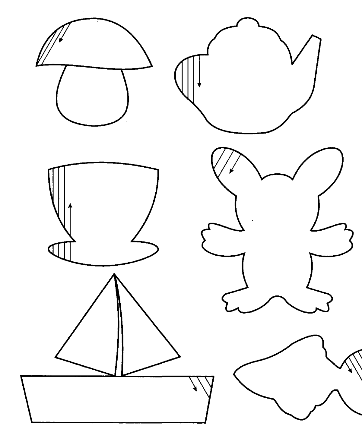 Штриховка для дошкольников