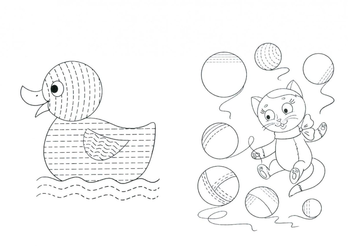 Штриховка для дошкольников