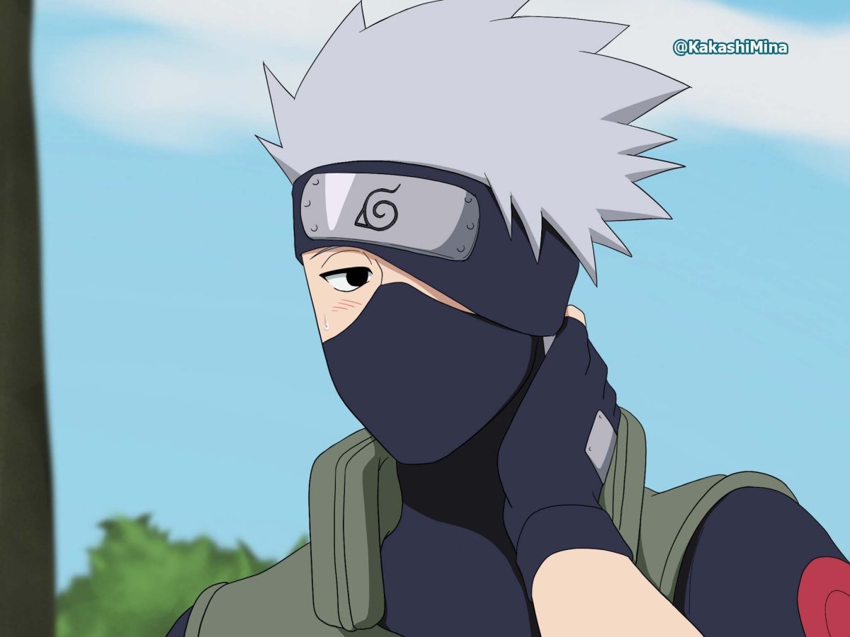 Какаси для срисовки карандашом