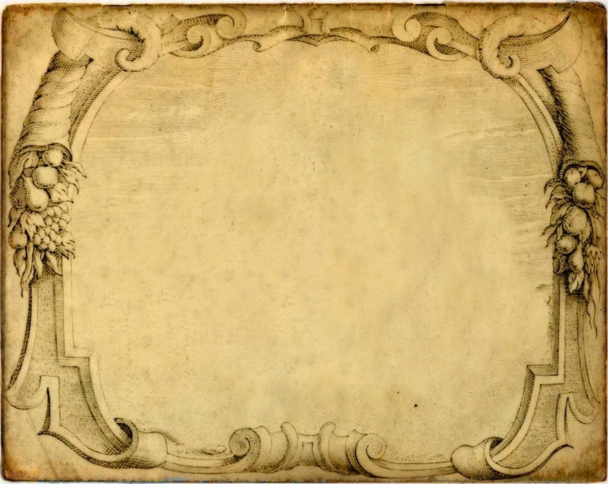 Красивый старинный лист