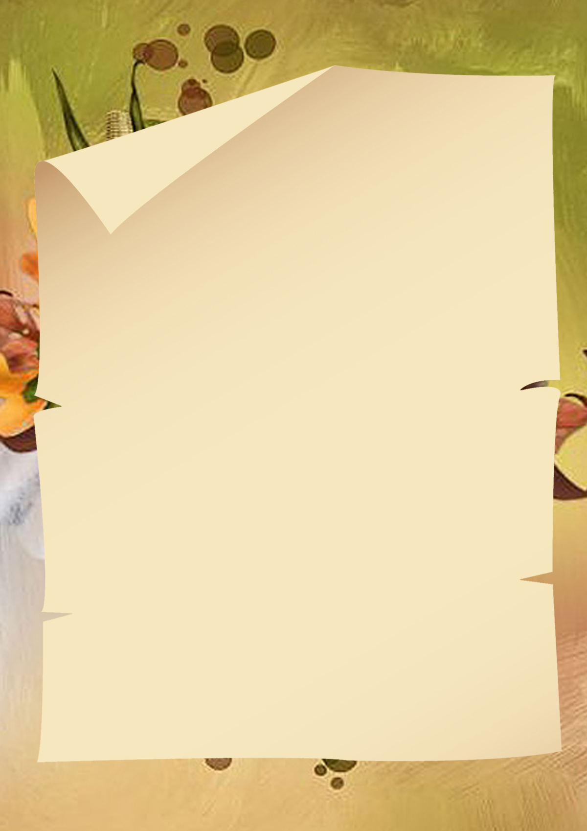 Пустые листы для портфолио