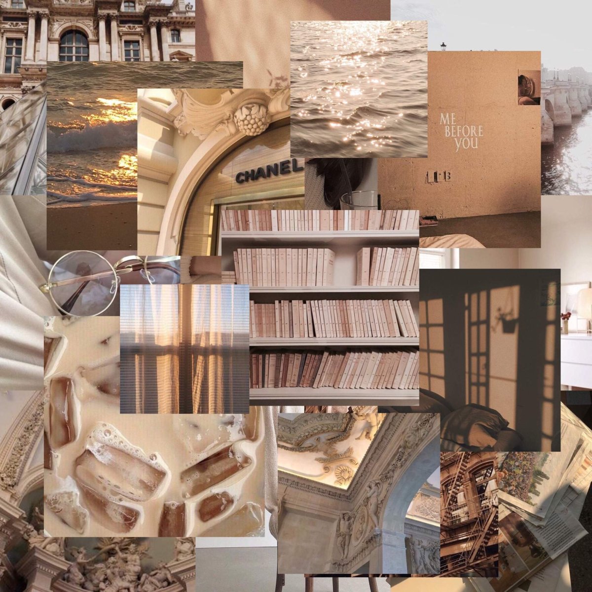 Бежевые предметы для эстетики