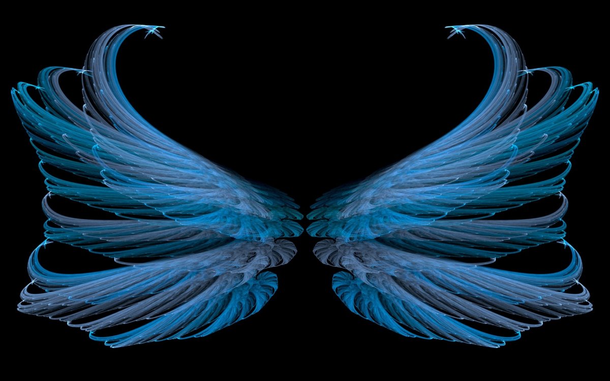 Синие ангельские Крылья