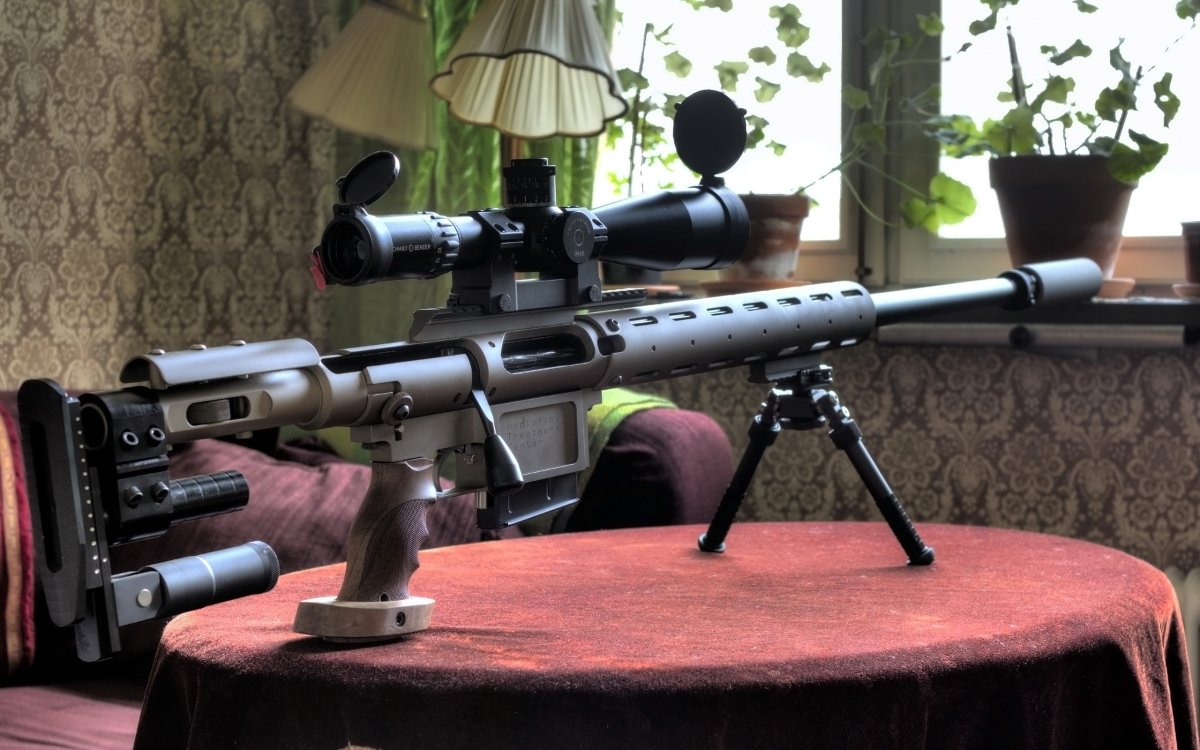 Снайперская винтовка с оптическим прицелом