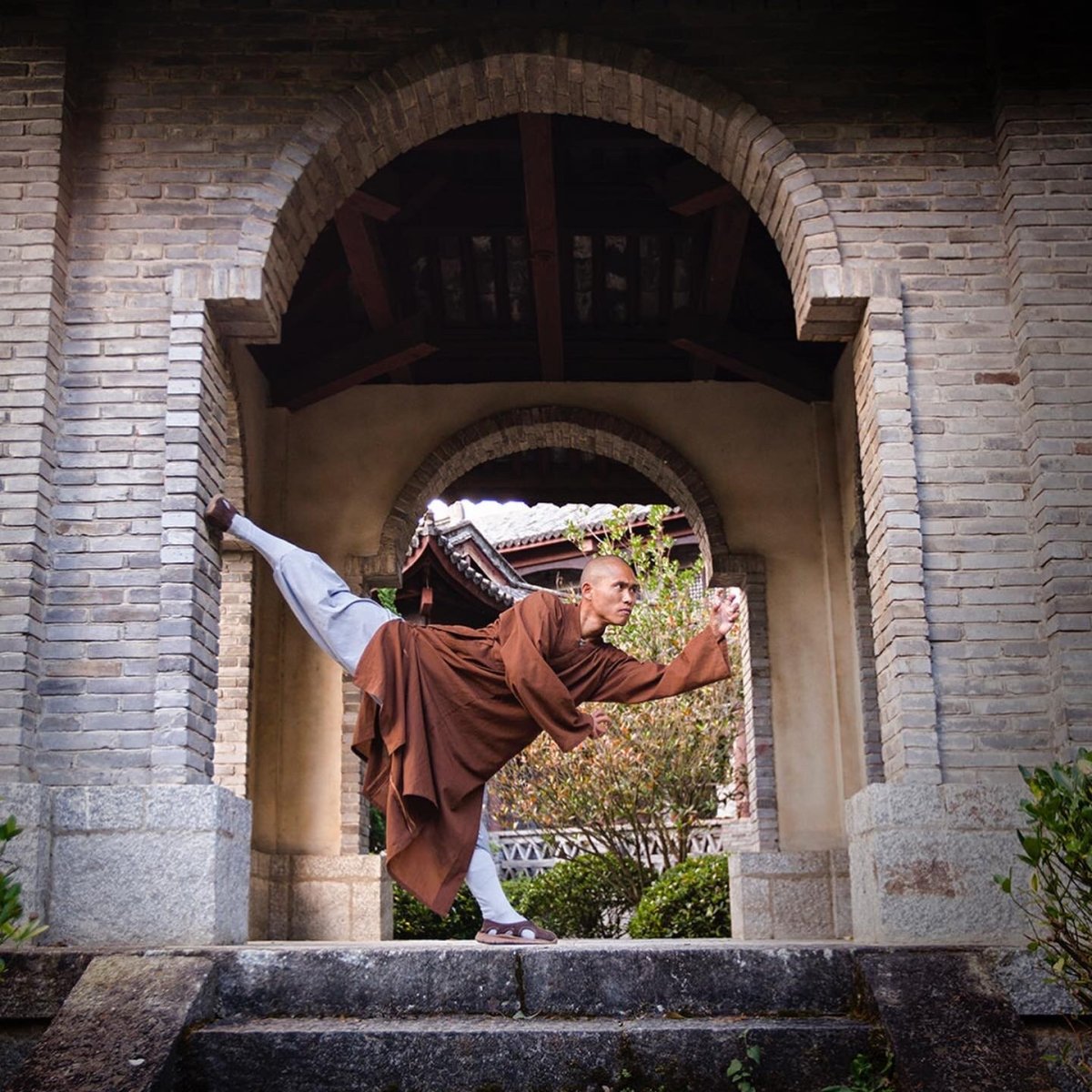 Боевые монахи монастыря Шаолинь