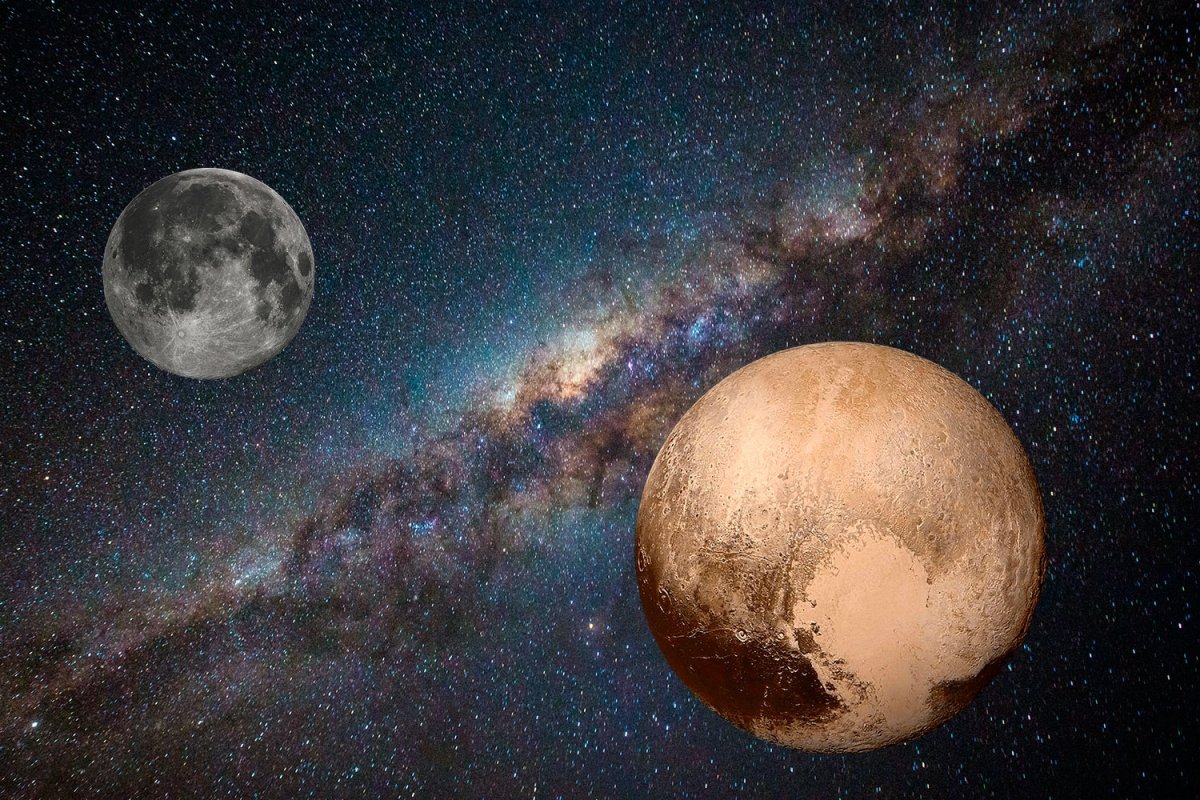Планета Плутон в космосе