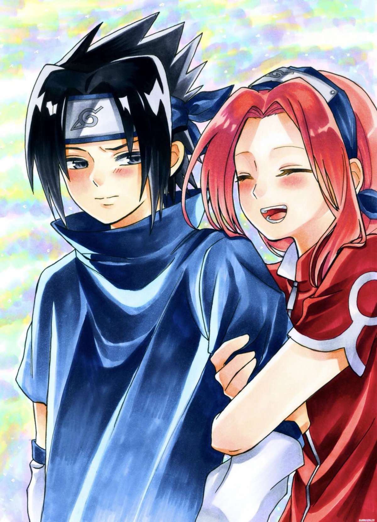 Сакура Харона и Саске Учиха
