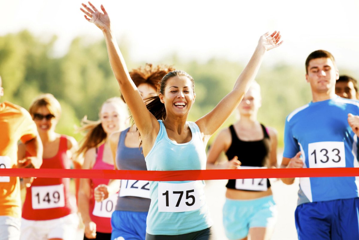 Спортсмен на финише