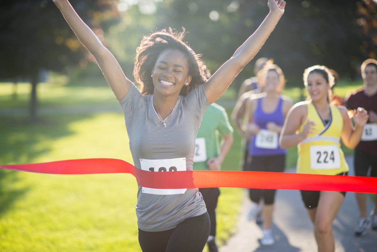 Спортсмен на финише