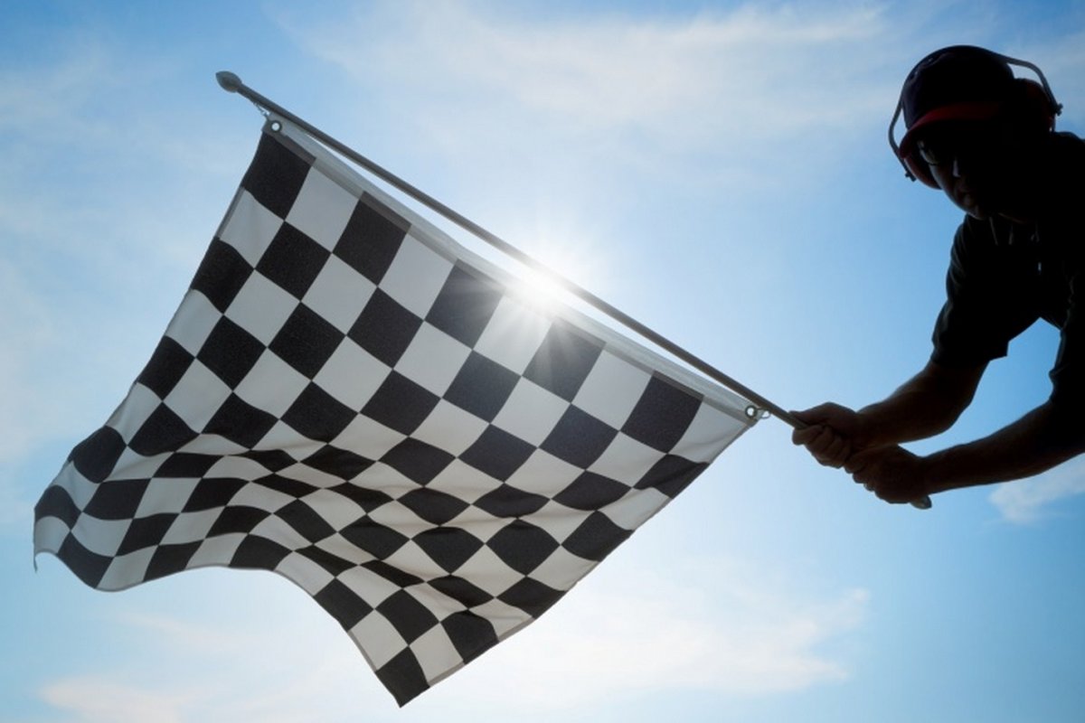 Финиш надпись