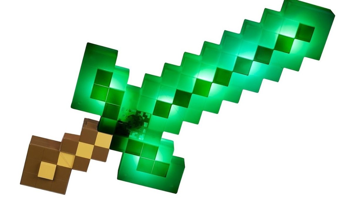 Меч 8бит алмазный пиксельный