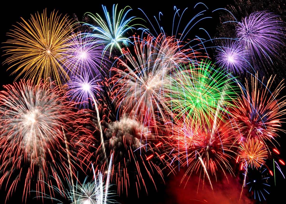 Красивый фейерверк