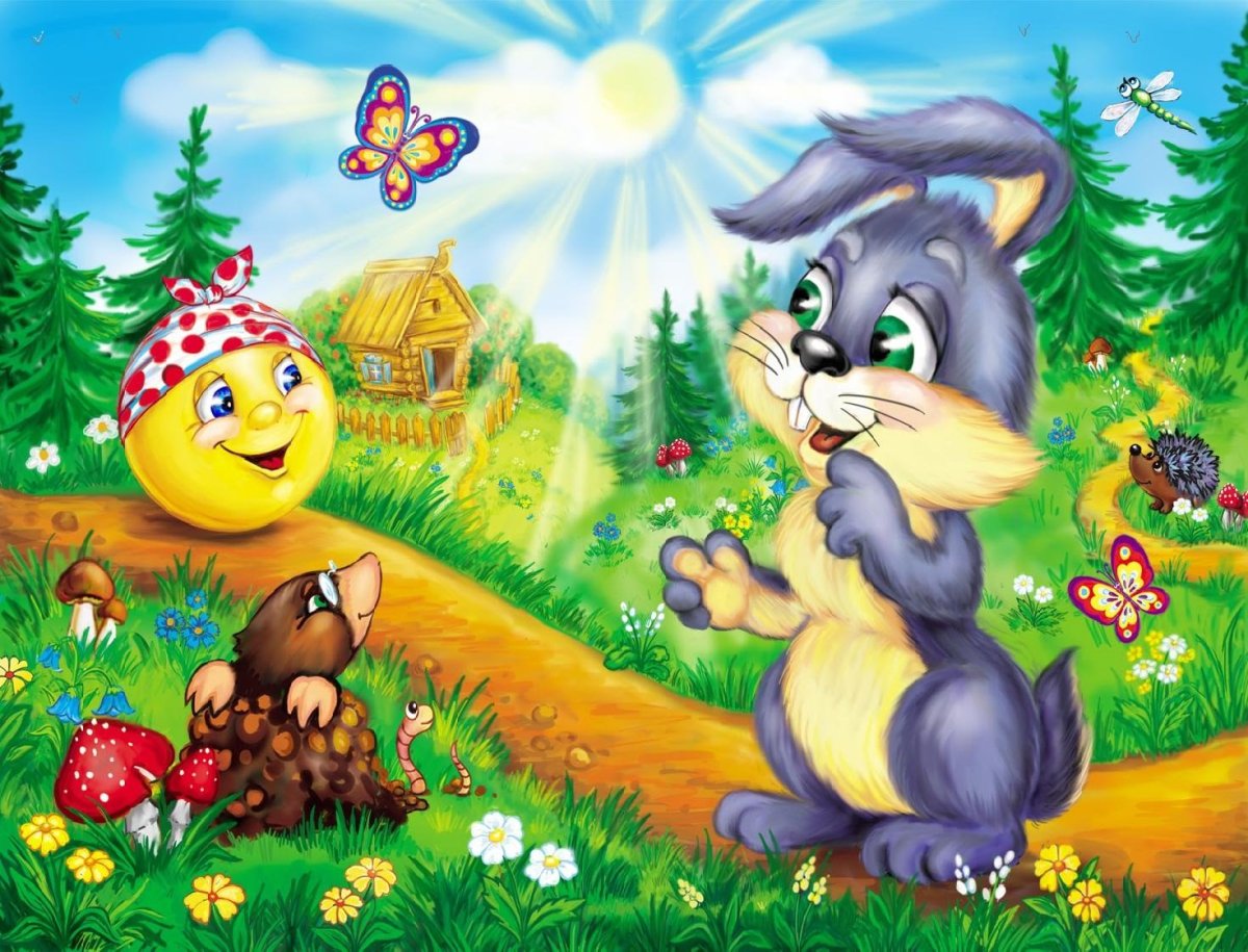 Иллюстрация к сказке Колобок