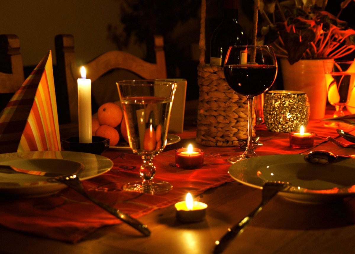 Ужин при свечах