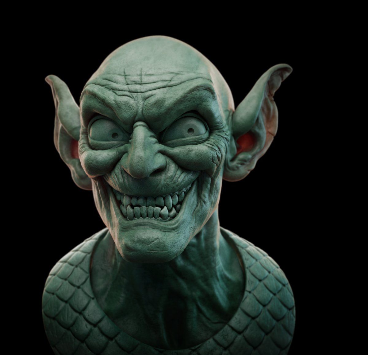 Зелёный Гоблин маска z Brush