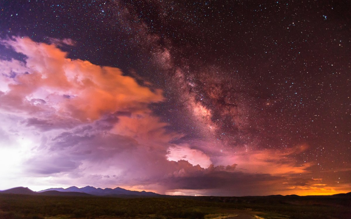 Красивое ночное небо