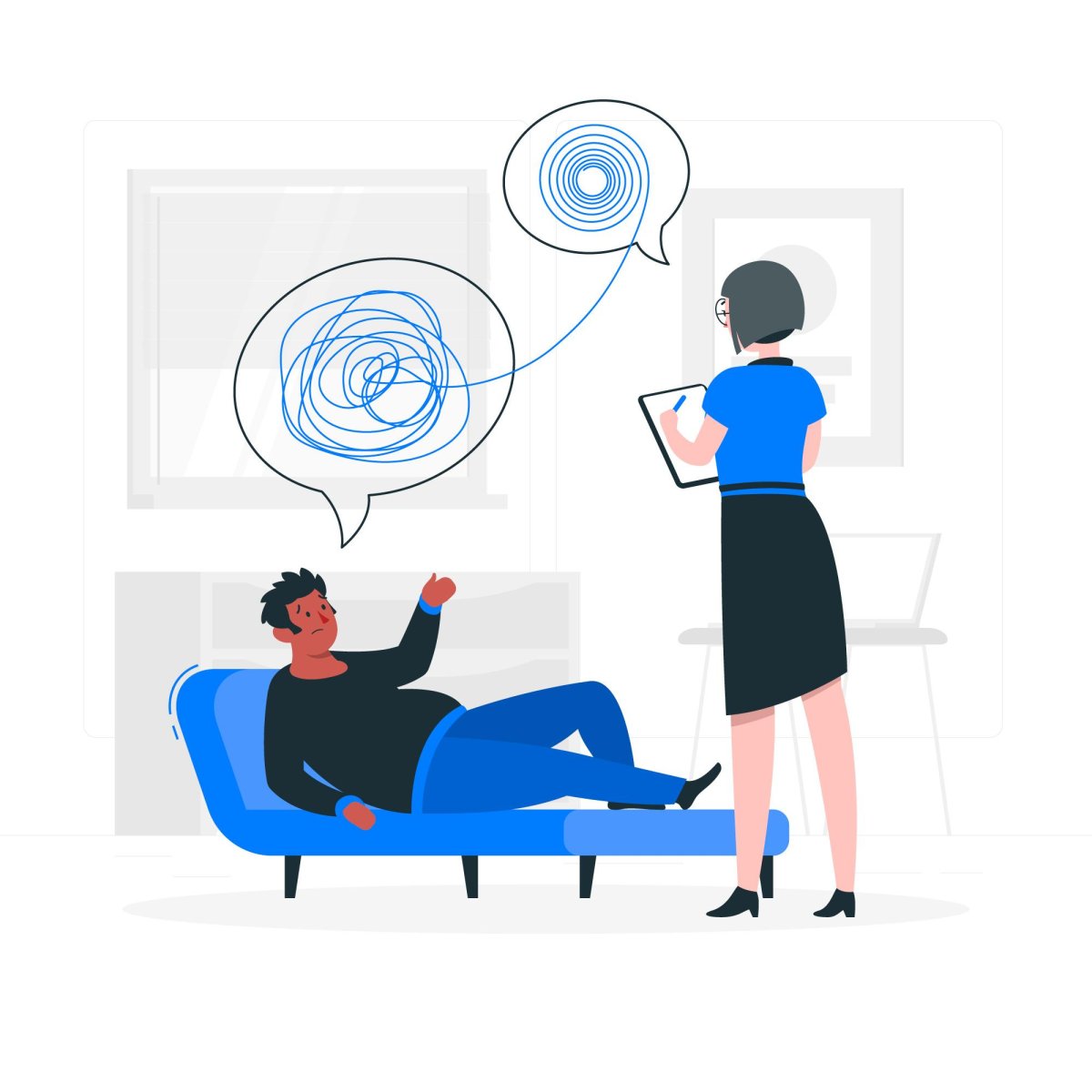 Психолог иллюстрация