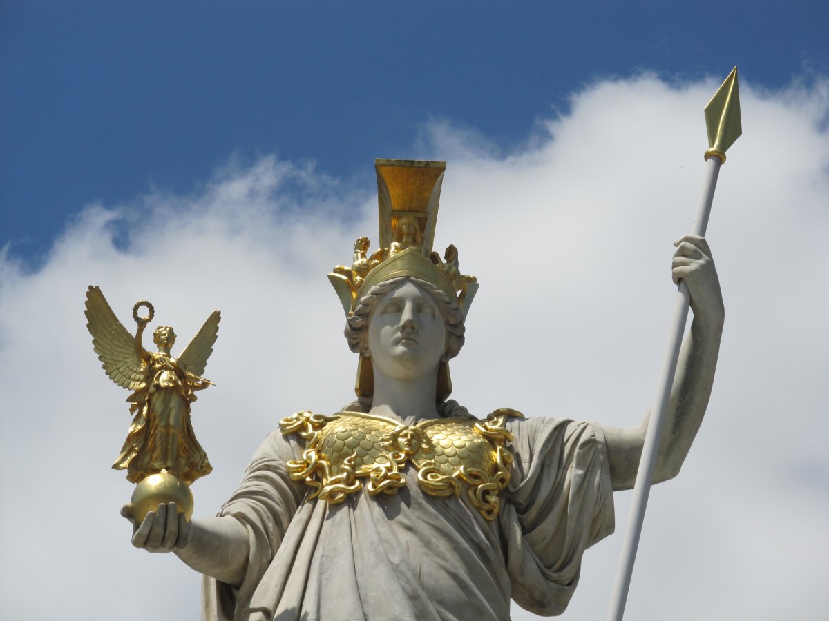 Боги древней Греции арт Афина