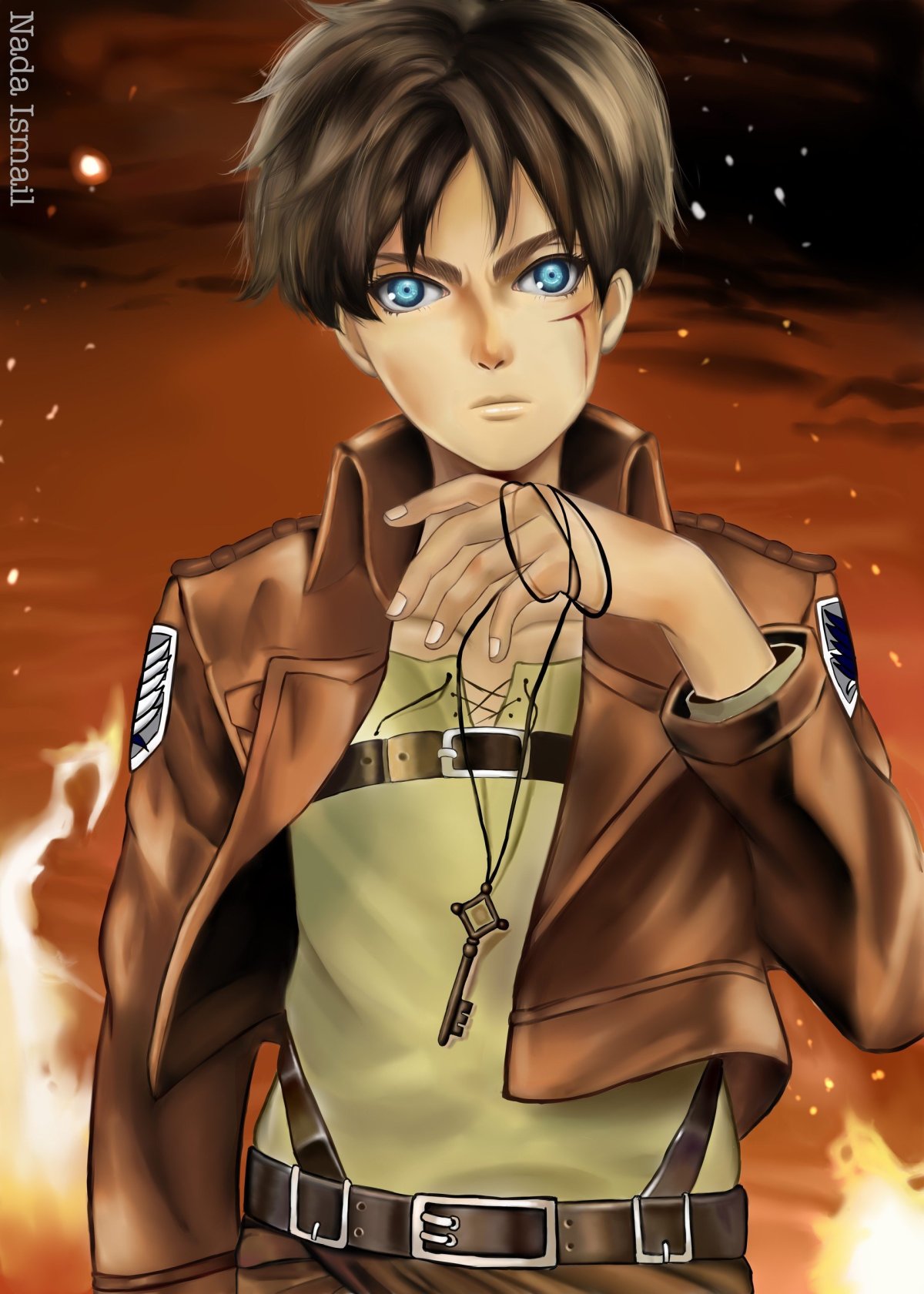 Аниме атака титанов Эрен Йегер