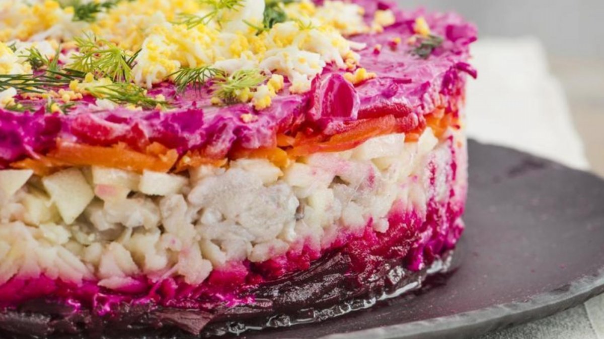 Салат сельдь под шубой по новому