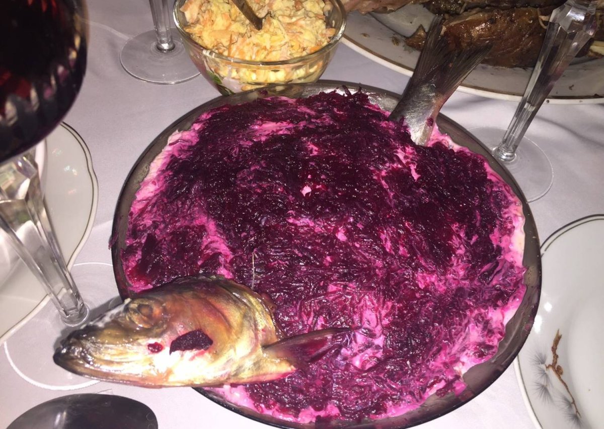 Оригинальная селедка под шубой